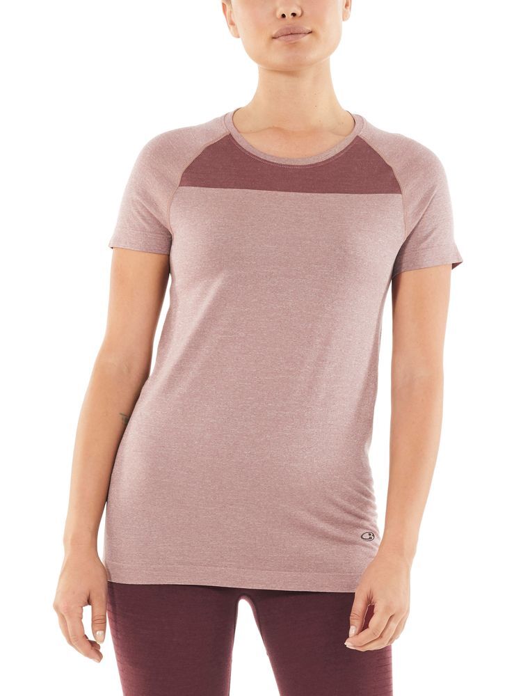 Icebreaker Wmns Motion Seamless SS Crewe - Merino wool base layer - Women's