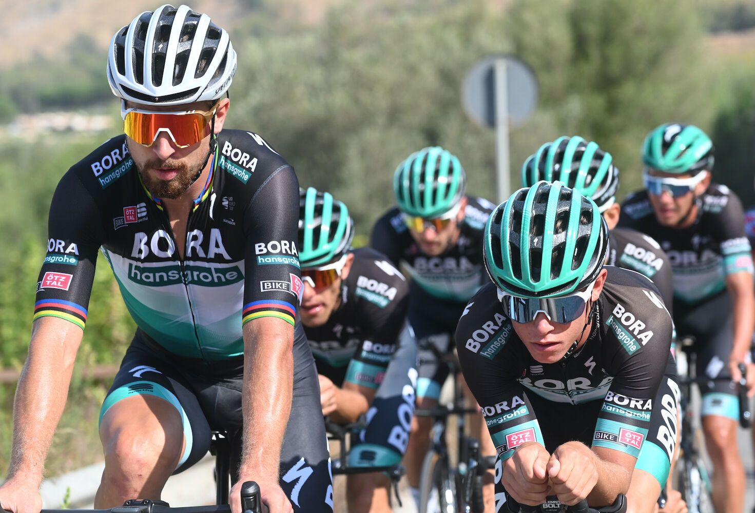 Sportful Bora Hansgrohe Bodyfit Pro Classic Bibshort - Spodenki kolarskie z szelkami rowerowe męskie | Hardloop