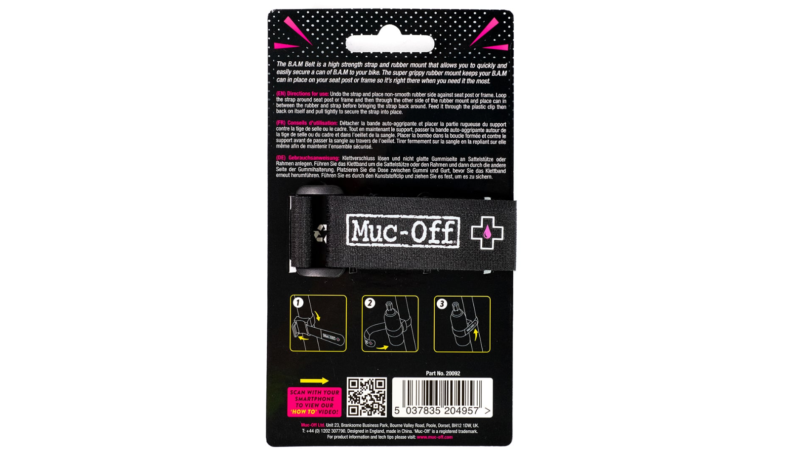 Muc-Off Sangle pour B.A.M! - Bombe anti-crevaison | Hardloop