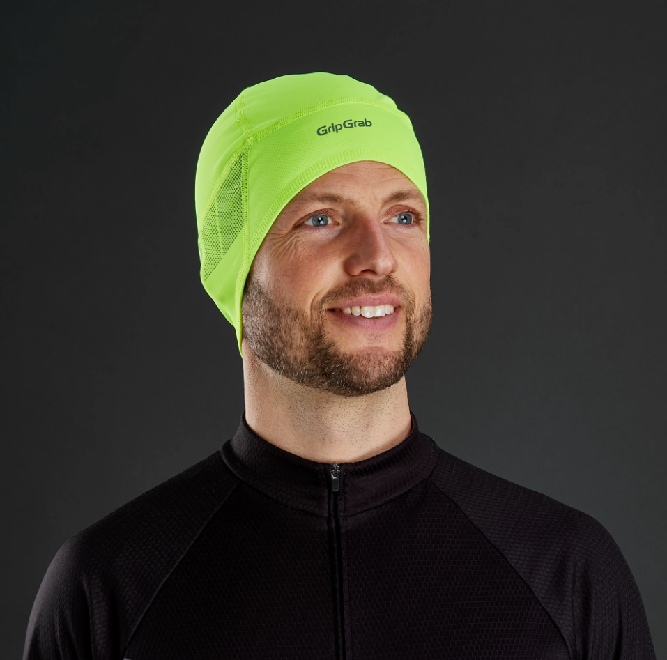 Grip Grab Windproof Hi-Vis Skull Cap - Cycling cap