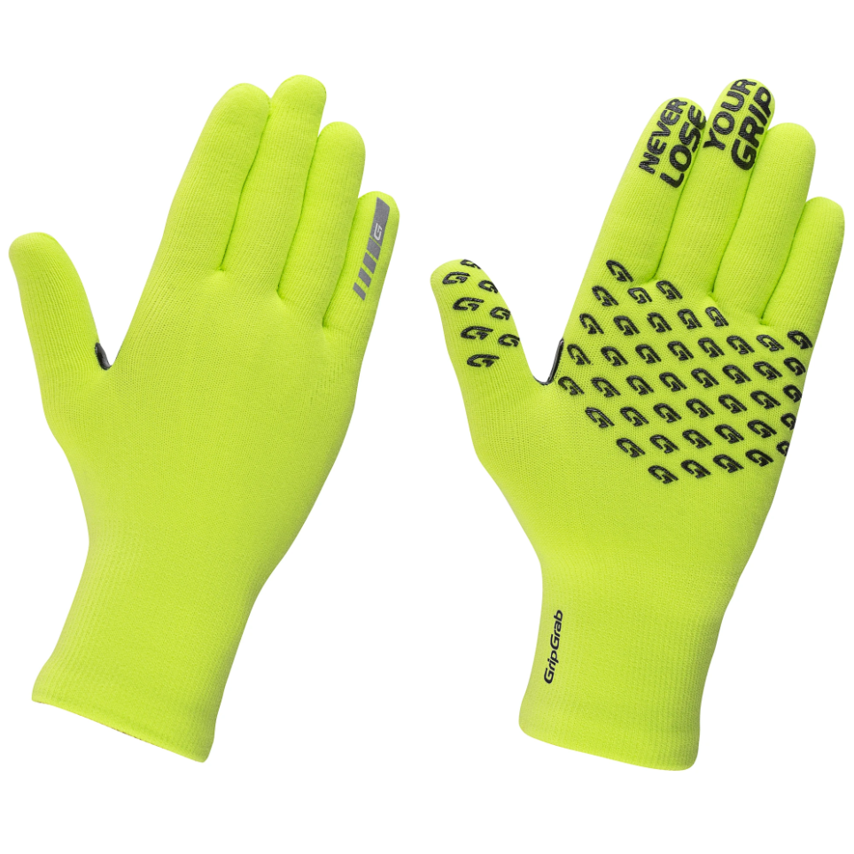 Grip Grab Waterproof Hi-Vis Knitted Thermal Glove - Cyklistické rukavice na kolo | Hardloop