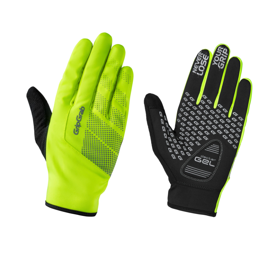 Grip Grab Ride Hi-Vis Windproof Midseason Glove - Cyklistické rukavice na kolo | Hardloop