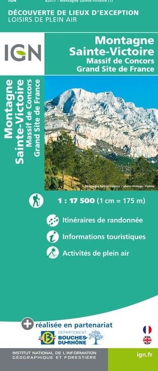 IGN Montagne Sainte Victoire - Carte topographique | Hardloop