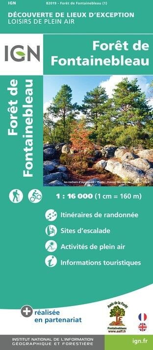 IGN Forêt De Fontainebleau - Mapa topograficzna | Hardloop