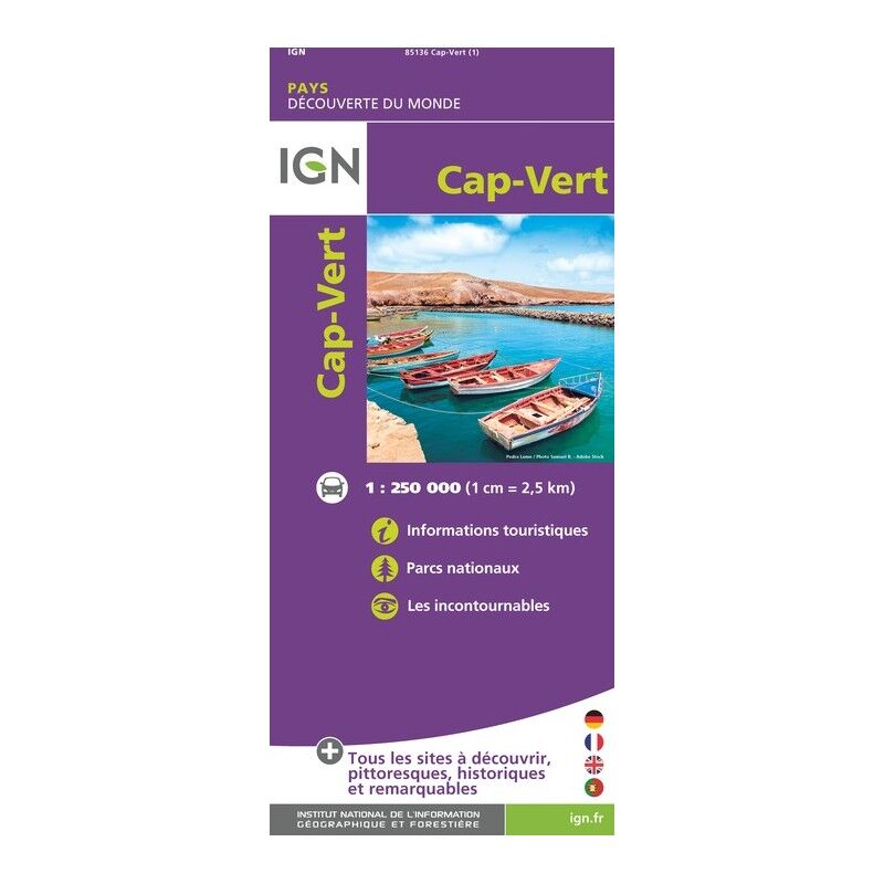 IGN Cap Vert - Mapa topograficzna | Hardloop