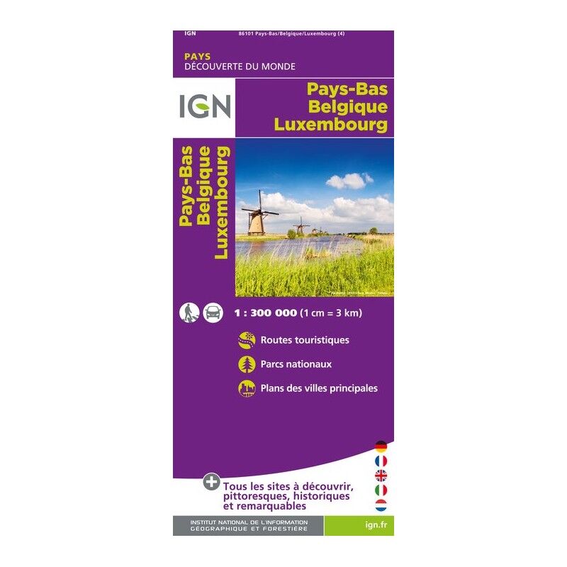 IGN Pays Bas / Belgique / Luxembourg