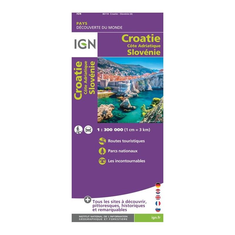 IGN Croatie / Slovénie - Carte topographique | Hardloop