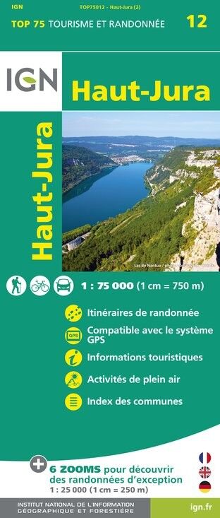 IGN Haut-Jura - Mapa topograficzna | Hardloop