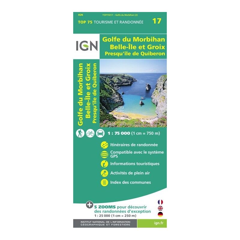 IGN Golfe-Du-Morbihan / Ile-De-Groix / Belle-Ile / Presqu'Île-De-Quiberon