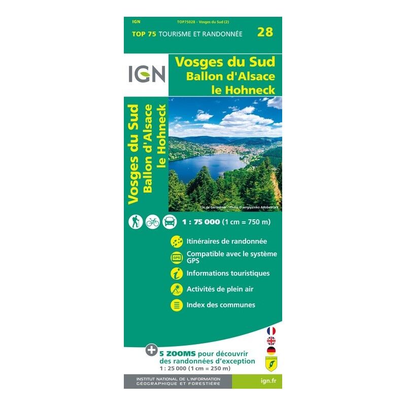 Vosges Du Sud - Mapa topográfico