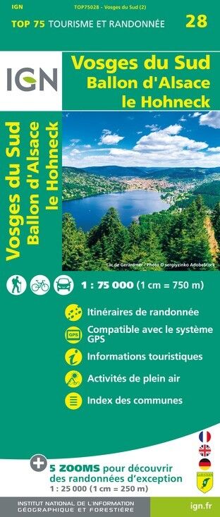 IGN Vosges Du Sud - Mapa topograficzna | Hardloop