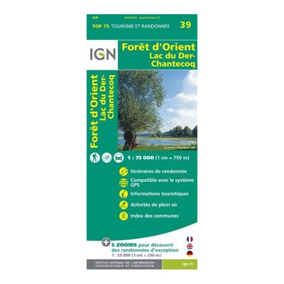 Foret D'Orient / Lac Du Der - Mapa topograficzna