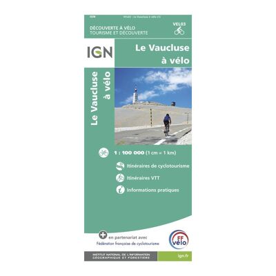 Vaucluse À Vélo - Carte topographique