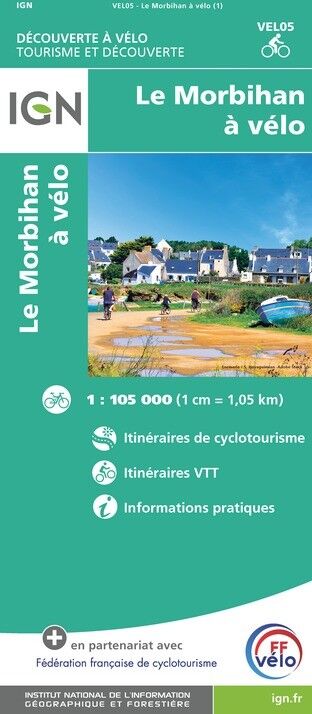 IGN Le Morbihan À Vélo - Mapa topograficzna | Hardloop