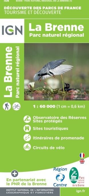 IGN P.N.R. De La Brenne - Carte topographique | Hardloop