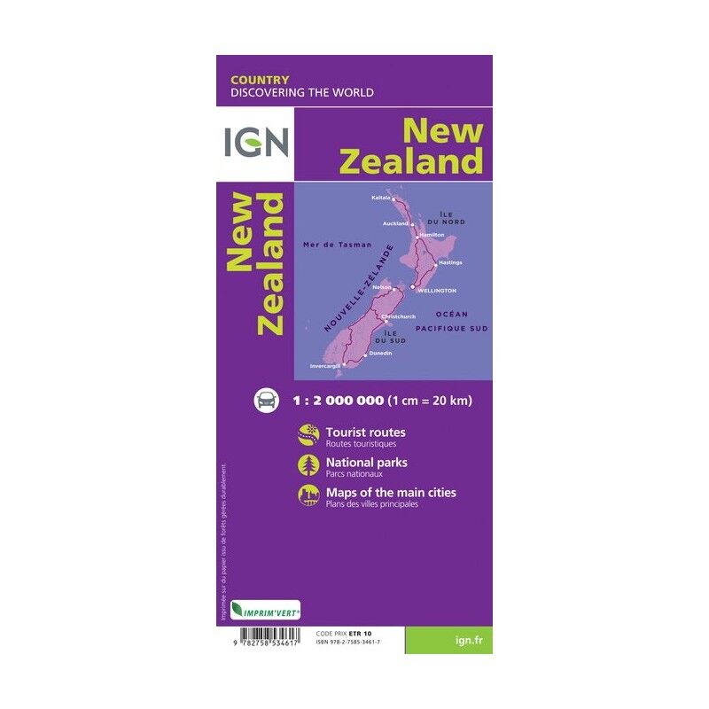 IGN Nouvelle-Zélande - Carte topographique | Hardloop