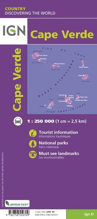 IGN Cap Vert - Mapa topograficzna | Hardloop