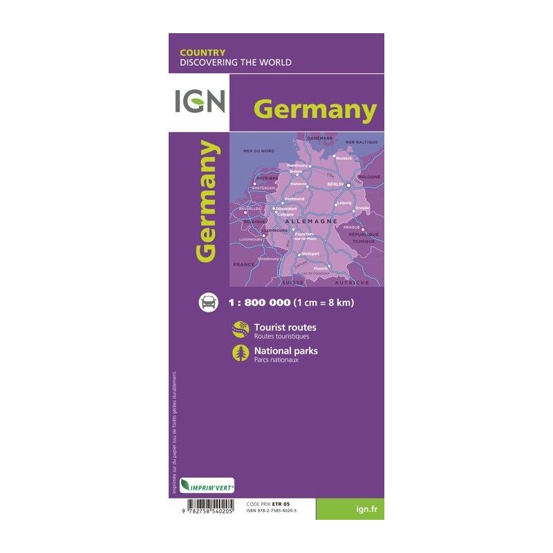 IGN Allemagne - Mapa topograficzna | Hardloop