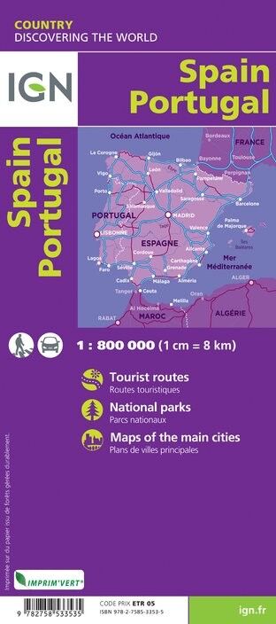 IGN Espagne / Portugal - Carte topographique | Hardloop