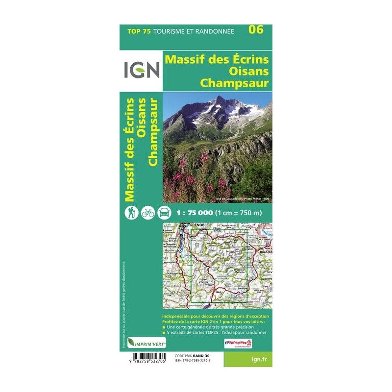 IGN Oisans Champsaur - Mapa topograficzna | Hardloop