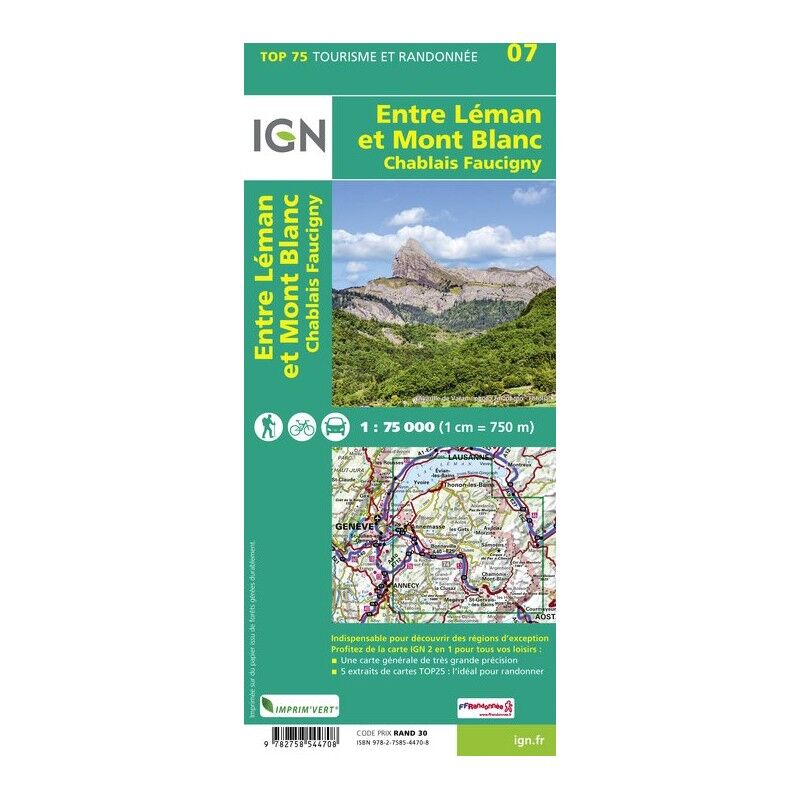 IGN Entre Léman Et Mont-Blanc