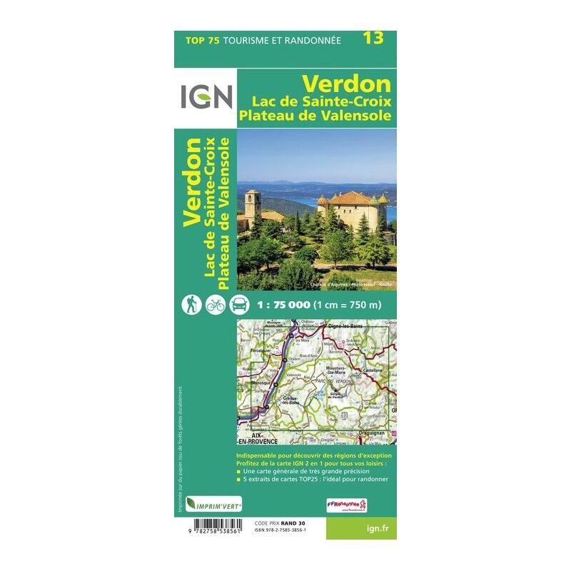 IGN Verdon / Lac-De-Ste-Croix / Plateau-De-Valensole