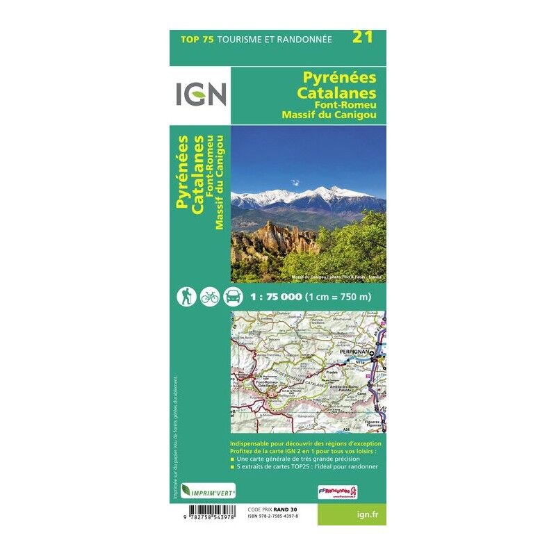 IGN Pyrénées-Catalanes / Font-Romeu / Massif-Du Canigou