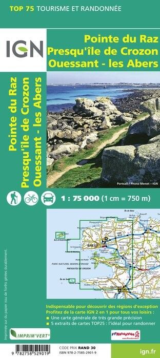 IGN Ouessant / Les Abers / Crozon / Pointe Du Raz