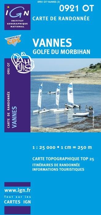 IGN Vannes / Golfe Du Morbihan - Carte topographique | Hardloop