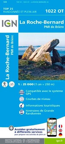 IGN La Roche Bernard - Pnr De Brière - Carte topographique | Hardloop