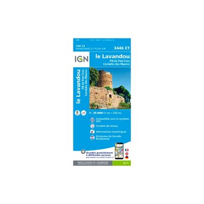 Le Lavandou / Pn De Port Cros / Corniche Des Maures - Mapa topográfico