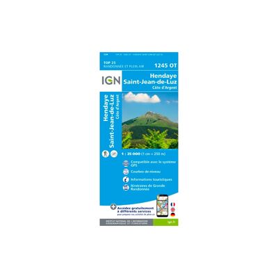 Saint-Jean-De-Luz - Hendaye - Mapa topograficzna