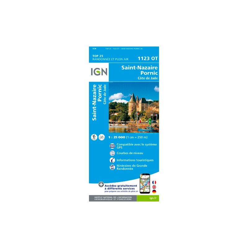 Saint-Nazaire / Pornic - Mapa topográfico