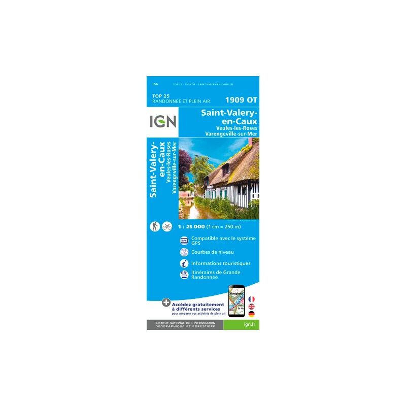 Saint Valéry En Caux - Mapa topográfico