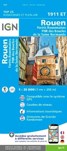 IGN Rouen - Carte topographique | Hardloop