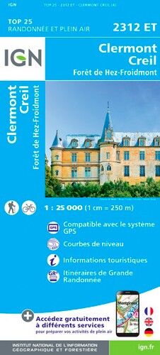 IGN Clermont / Creil / Forêt De Hez / Froidmont