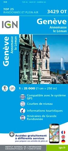 IGN Genève.Annemasse.Le Léman