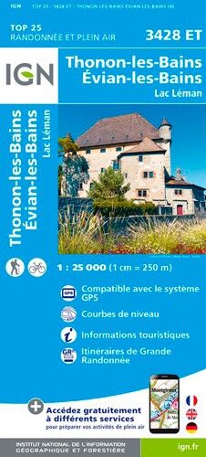 IGN Thonon - Evian - Lac Léman