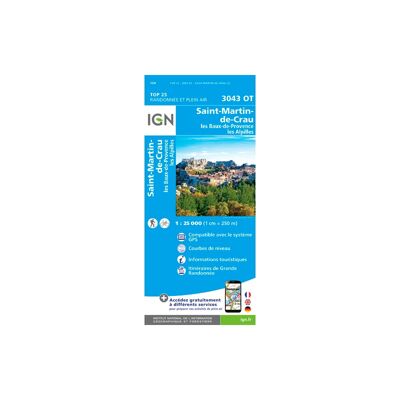 Saint-Martin De Crau / Fontvieille - Mapa topográfico