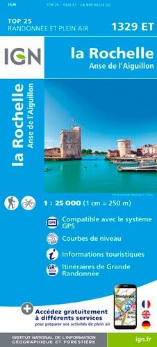 IGN La Rochelle - Anse De L'Aiguillon - Carte topographique | Hardloop