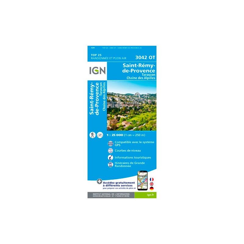 IGN Tarascon. St-Rémy-De-Provence. Chaîne Des Alpilles