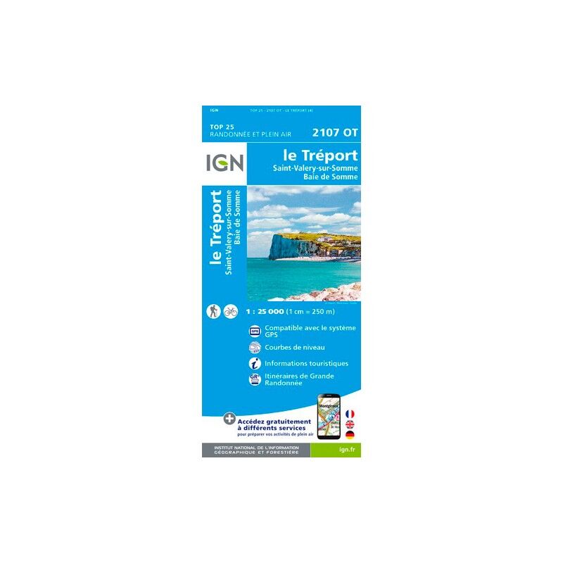 Le Tréport.St-Valery-Sur-Somme.Baie De Somme - Mapa topográfico