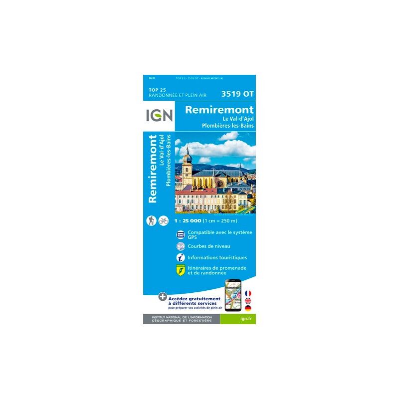 IGN Remiremont.Val D'Ajol.Plombières-Les-Bains