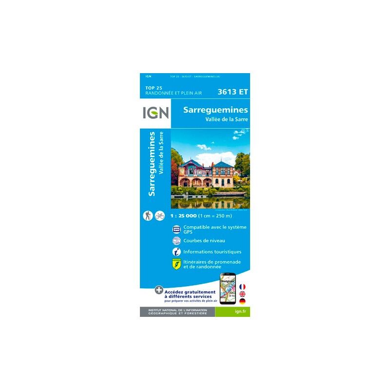 Sarreguemines-Vallée De La Sarre - Mapa topográfico