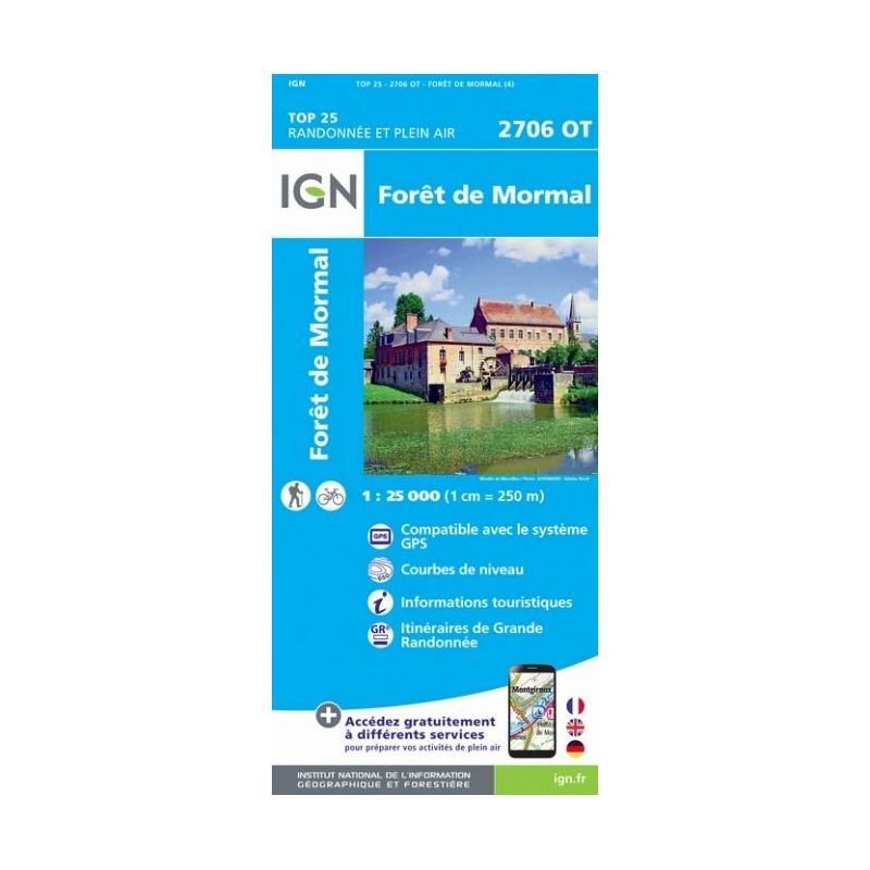 Forêt De Mormal - Mapa topográfico