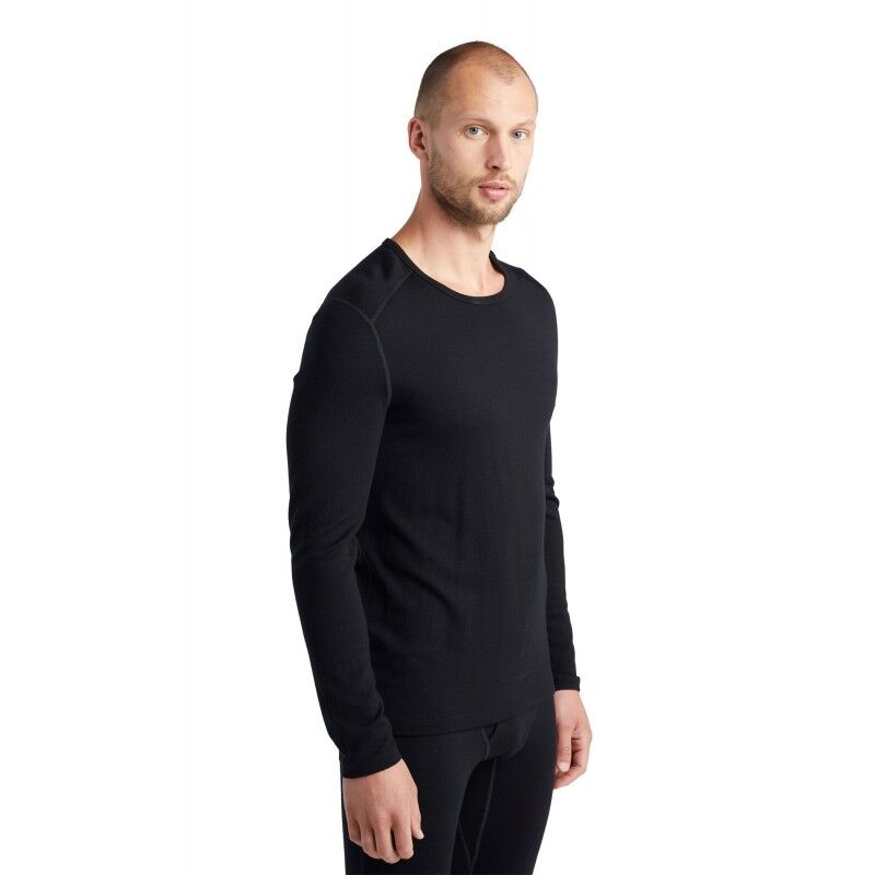 Icebreaker 260 Tech Long Sleeve Crewe - Merinovilla-alusvaatteet - Miehet I Hardloop