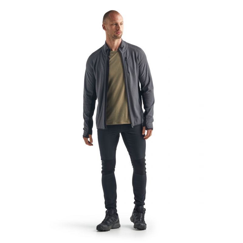 Icebreaker Descender LS Zip - Merino Fleecejacka Herr I Hardloop