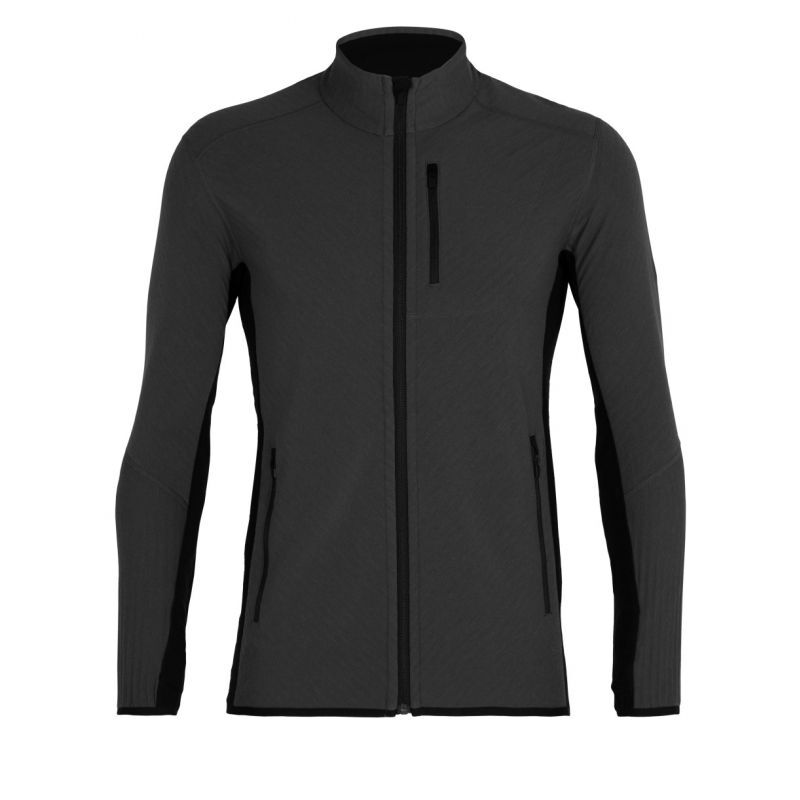 Icebreaker Descender LS Zip - Polar z wełny Merino męski | Hardloop