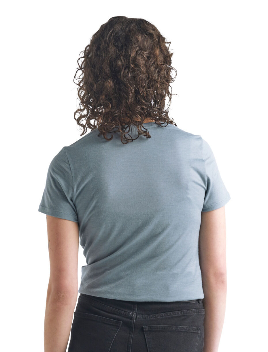 Icebreaker Tech Lite SS Scoop St Anton - Merinoshirt - Damen I Hardloop