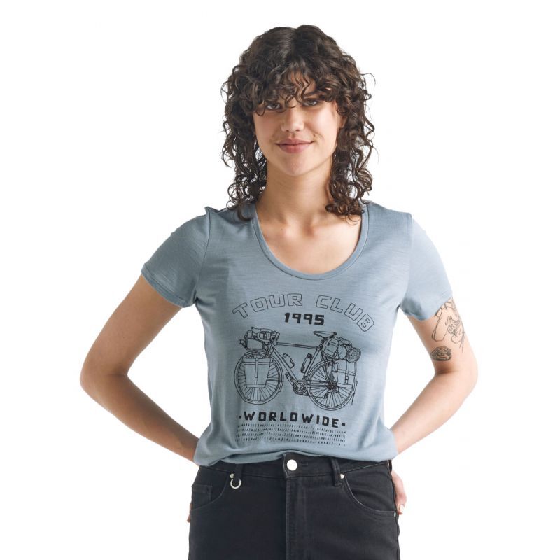 Icebreaker Tech Lite SS Scoop Tour Club 1995 - Merino shirt - Women's I Hardloop